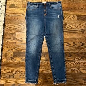 Madewell 10” High Rise Skinny